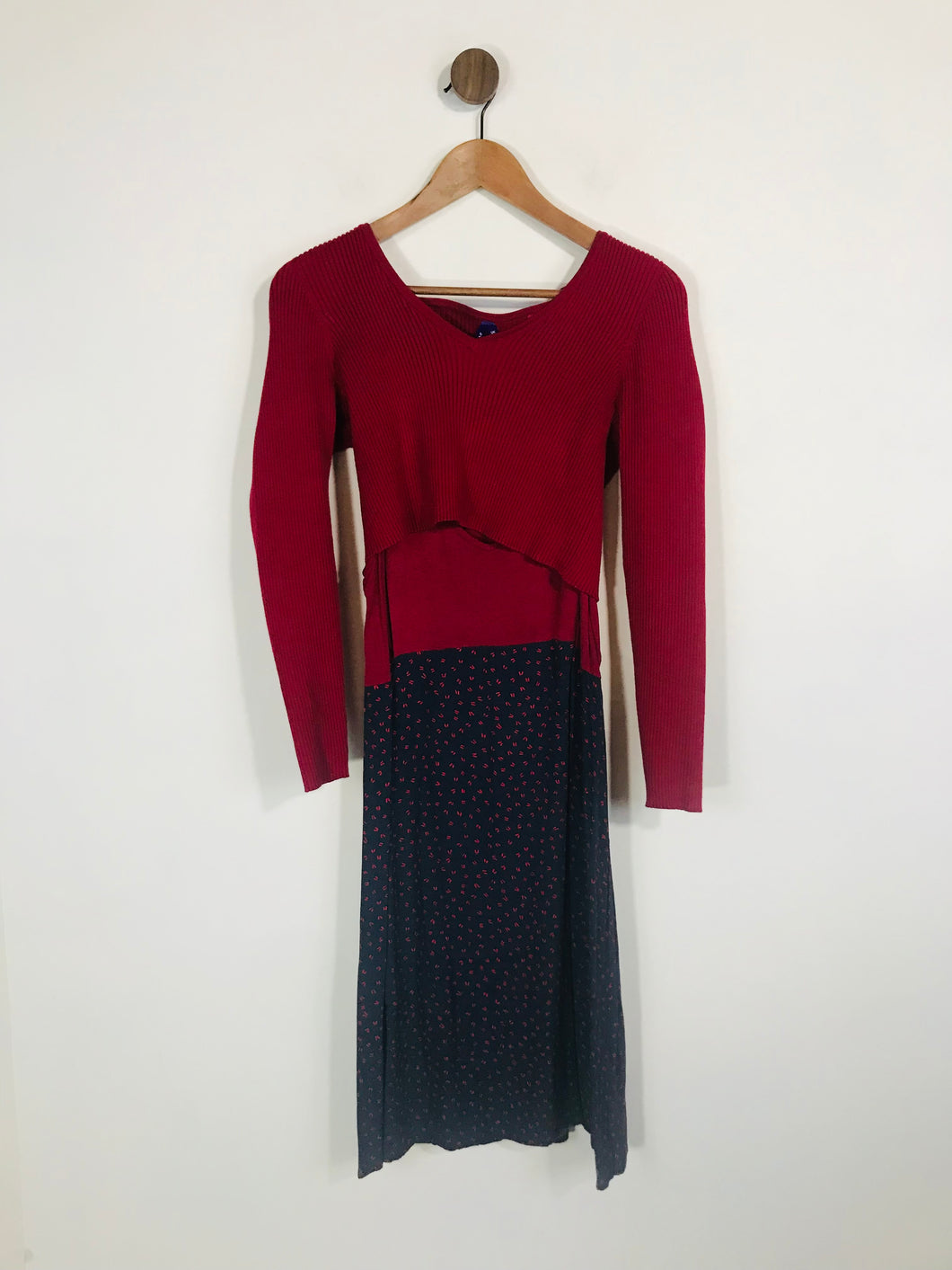 Seraphine Women's V-Neck Knit Bodice A-Line Dress | UK10 | Multicoloured
