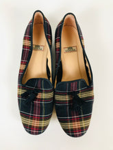 Load image into Gallery viewer, HB Espana Women&#39;s Tartan Check Tassel Loafers | 38 UK5 | Multicolour
