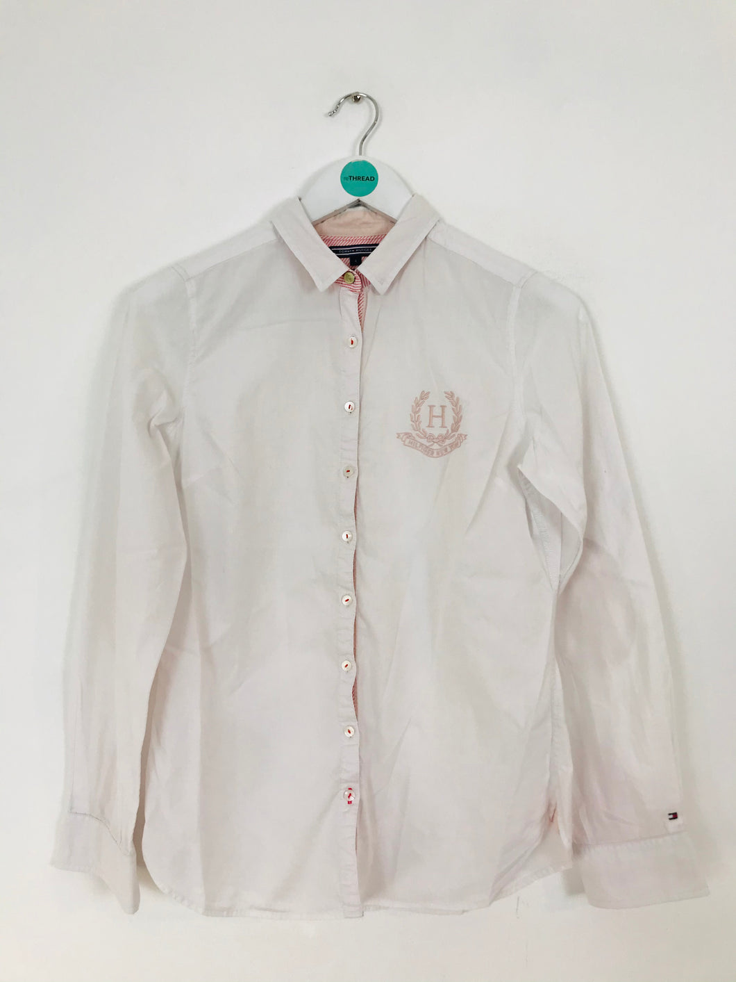 Tommy Hilfiger Women’s Long Sleeve Shirt | 4 UK6 | White