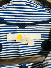 Load image into Gallery viewer, Boden Women&#39;s Polka Dot Striped Shirt Dress | UK12 | Blue
