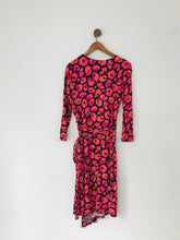 Load image into Gallery viewer, Warehouse Women’s Floral Midi Wrap Dress | UK12 | Pink
