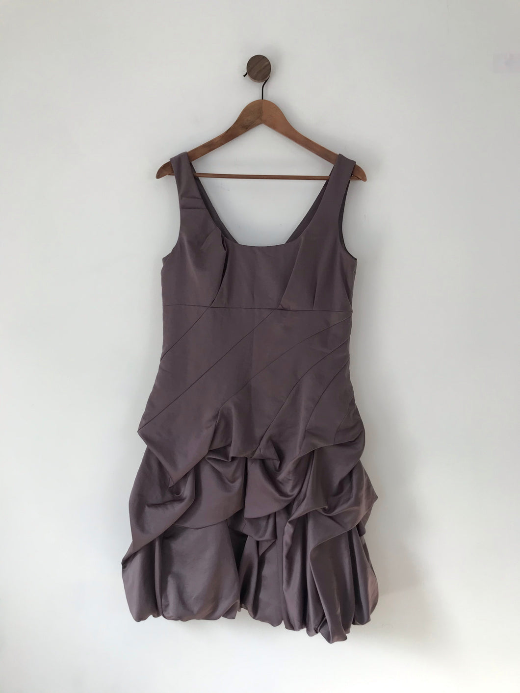 Monsoon Women’s Ruched A-line Dress | UK14 EU42 | Grey