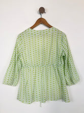 Load image into Gallery viewer, Boden Women&#39;s Patterned Blouse | UK12 | Green
