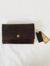 Load image into Gallery viewer, Fat Face Women’s Leather Wallet Purse NWT | Small | Brown
