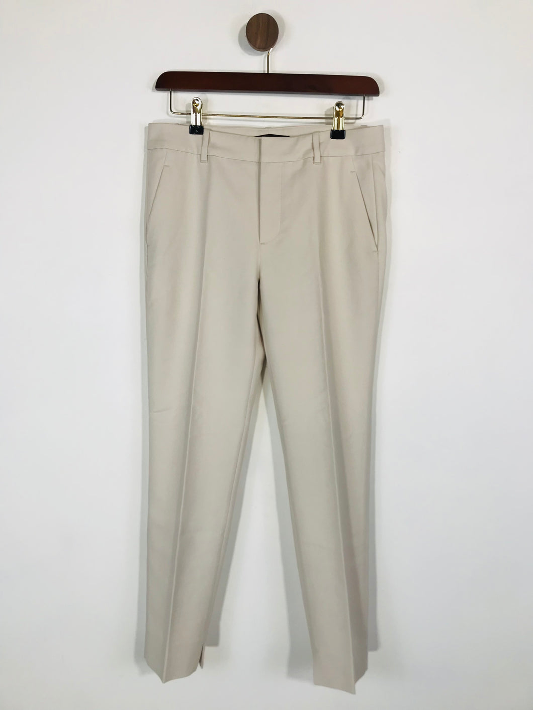 Zara Women's Smart Chinos Trousers | S UK8 | Beige