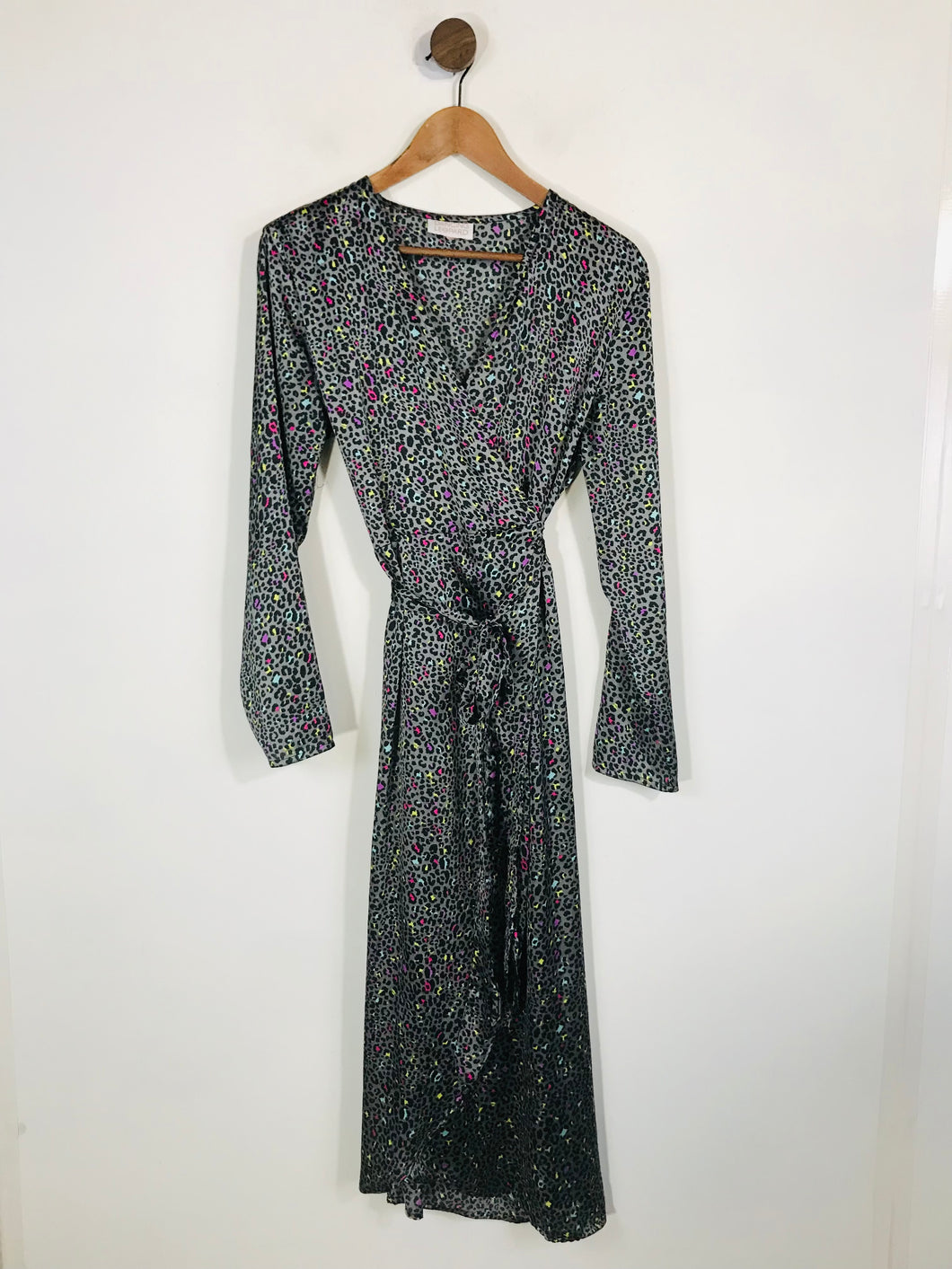 Dancing Leopard Women's Leopard Print Wrap Dress | UK10 | Multicoloured