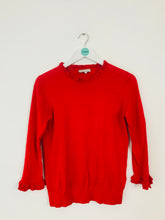 Load image into Gallery viewer, Hobbs Women’s Ruffle Jumper | S UK8 | Red
