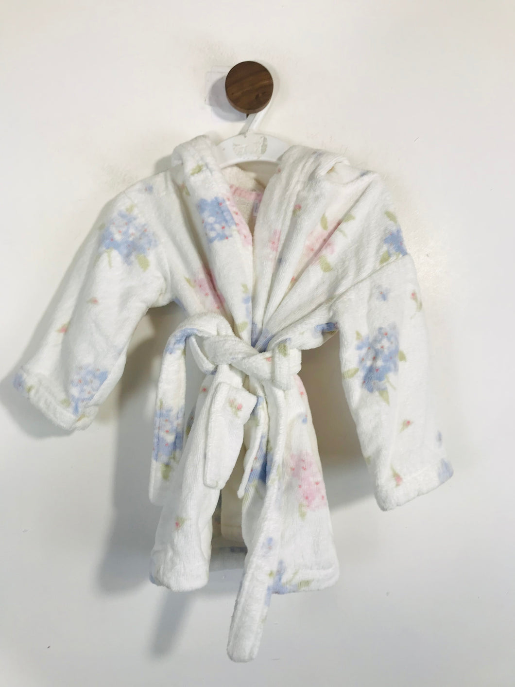 The White Company Kid's Floral Robe Coat | 1-1.5 years | White