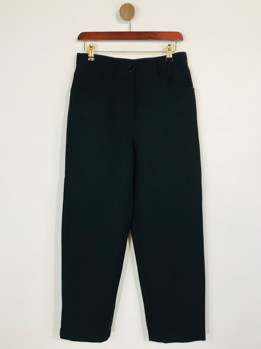Arket Women's Wool Smart Trousers | EU38 UK10 | Black