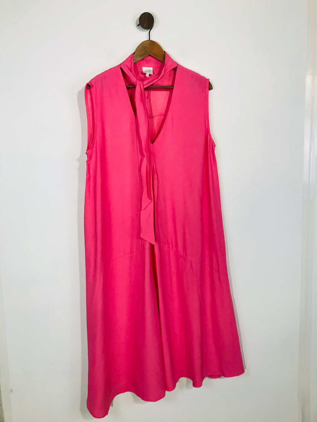 John Lewis Women's V Neck Oversized Maxi Dress | UK14 | Pink