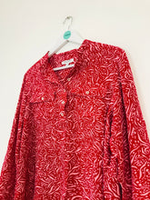 Load image into Gallery viewer, Great Plains Women’s Patterned Blouse | UK16 | Red
