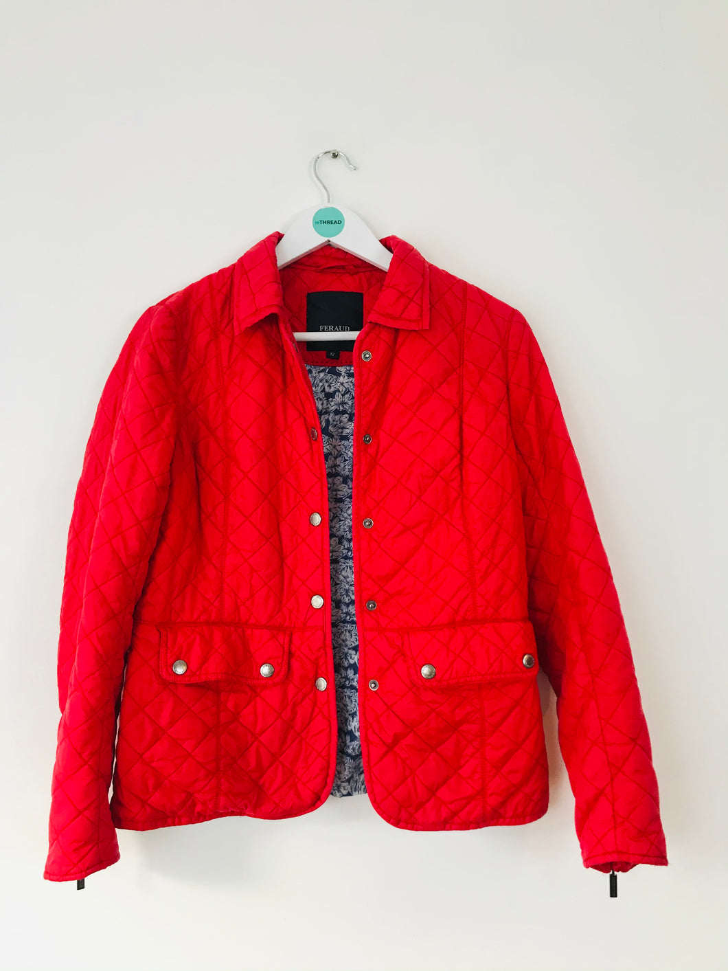 Feraud Women’s Quilted Jacket | UK12 | Red