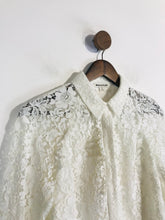 Load image into Gallery viewer, Whistles Women&#39;s Lace Button-Up Shirt | UK10 | White

