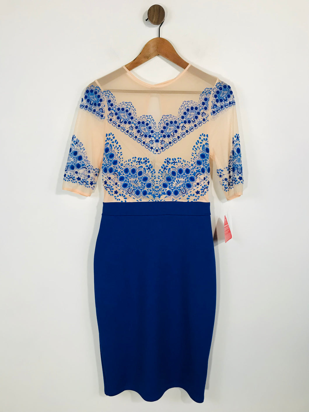 Amy Childs Women's Beaded Bodycon Dress NWT | UK12 | Blue