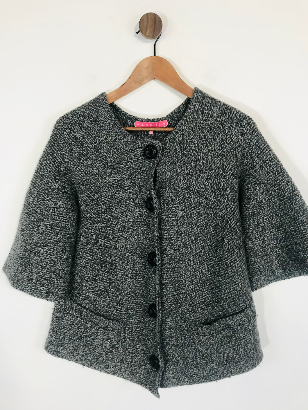 Manoush Women's Wool Cardigan | S UK8 | Grey