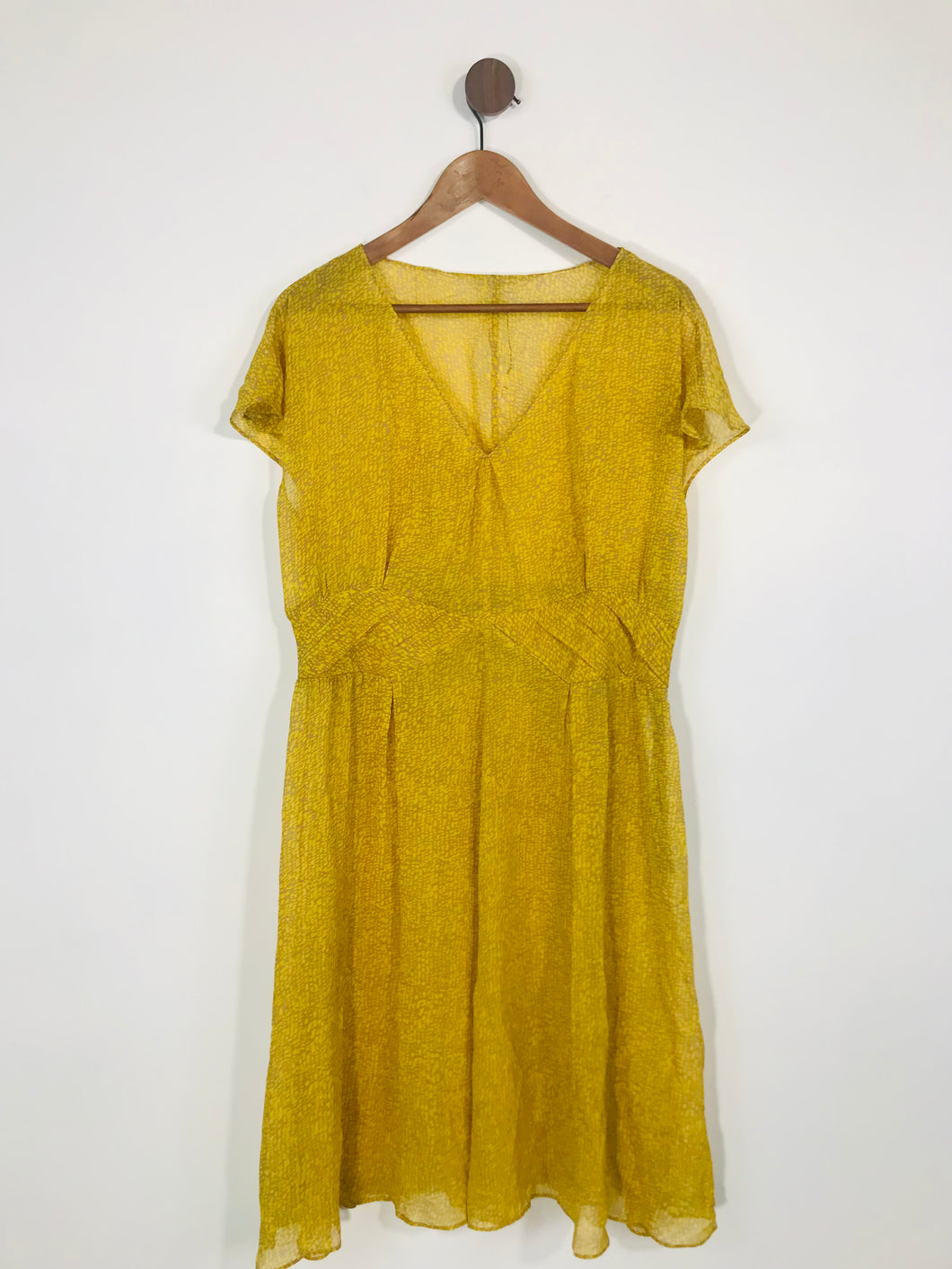LK Bennett Women's Flowy Shift Dress | UK16 | Yellow