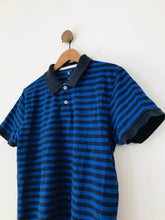 Load image into Gallery viewer, Gant Men&#39;s Striped Polo Shirt | L | Blue
