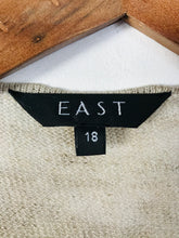 Load image into Gallery viewer, East Women’s Draped Linen Blend Cardigan | UK18 | Brown Beige
