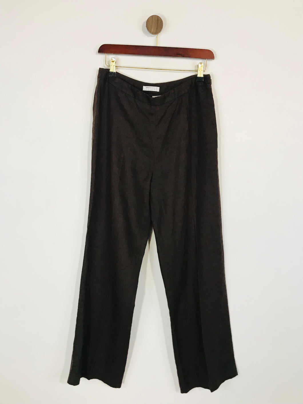 Precis Petite Women's Linen Casual Trousers | UK12 | Brown