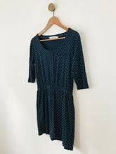 Load image into Gallery viewer, Fat Face Women&#39;s Polka Dot Long Sleeve Jersey Mini Dress | UK10 | Blue
