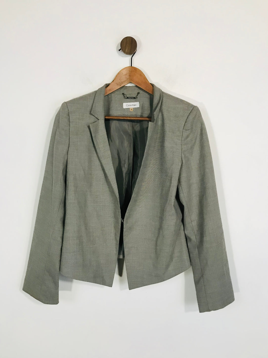 Calvin Klein Women's Smart Blazer Jacket | UK6 | Grey