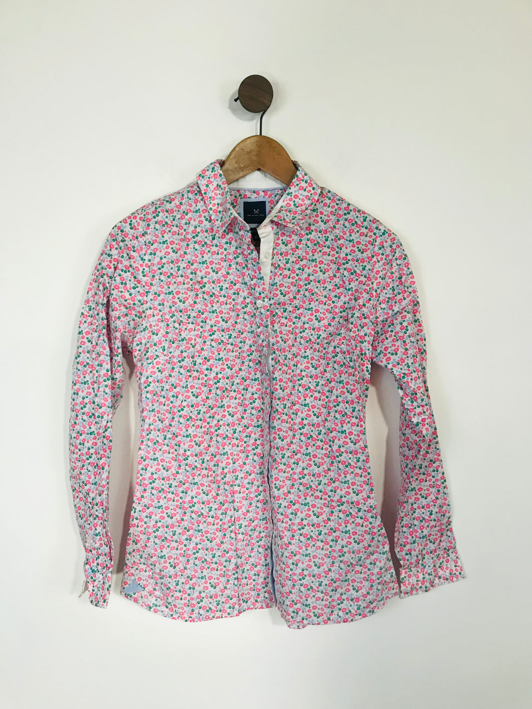 Crew Clothing Women's Cotton Floral Button-Up Shirt | UK10 | Multicolour