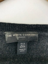 Load image into Gallery viewer, The White Company Women&#39;s Merino Oversized V Neck Jumper | UK16 | Grey
