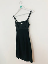 Load image into Gallery viewer, Karen Millen Women’s V-Neck Bodycon Mini Dress | UK8 | Black

