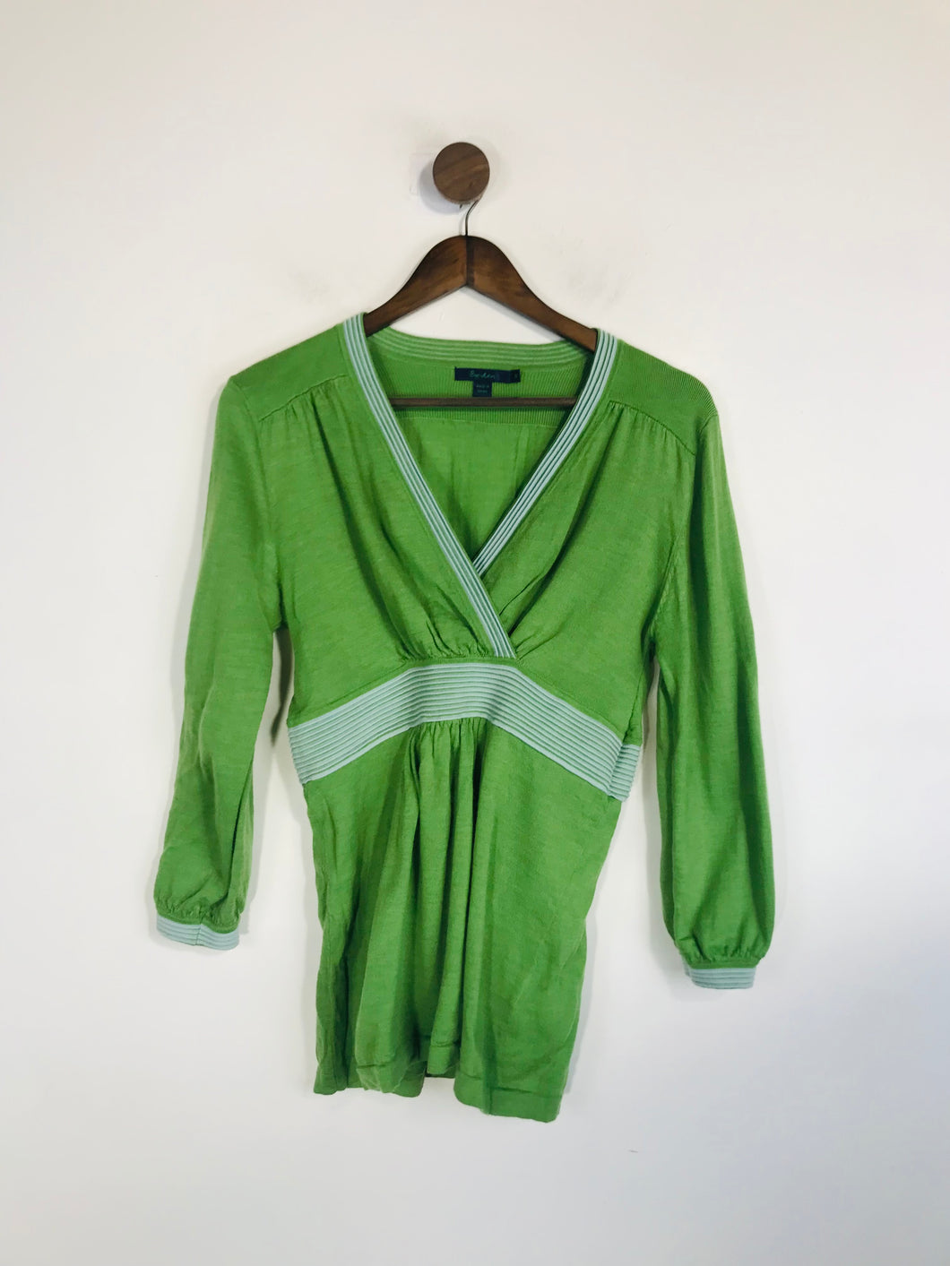 Boden Women's Knit V-Neck Jumper | UK14 | Green