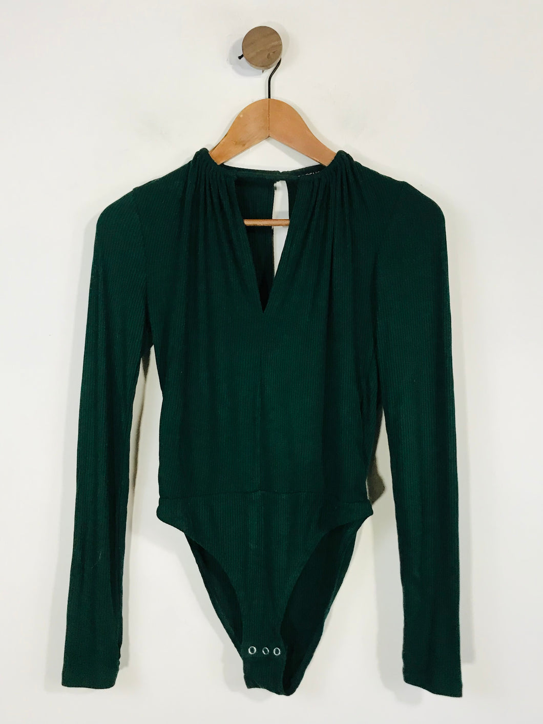 Topshop Women's Bodysuit T-Shirt NWT | UK12 | Green