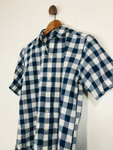 Load image into Gallery viewer, Polo by Ralph Lauren Men&#39;s Short Sleeve Gingham Button-Up Shirt | L | Blue
