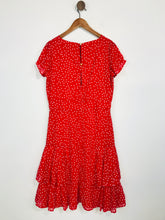 Load image into Gallery viewer, Sosandar Women&#39;s Polka Dot, Pleated Midi Dress | UK12 | Red
