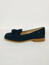 Load image into Gallery viewer, Crew Clothing Women’s Suede Tassle Loafers | 38 UK5 | Blue
