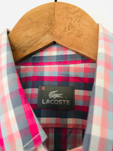 Load image into Gallery viewer, Lacoste Men&#39;s Check Short Sleeve Button-Up Shirt | 41 | Multicolour
