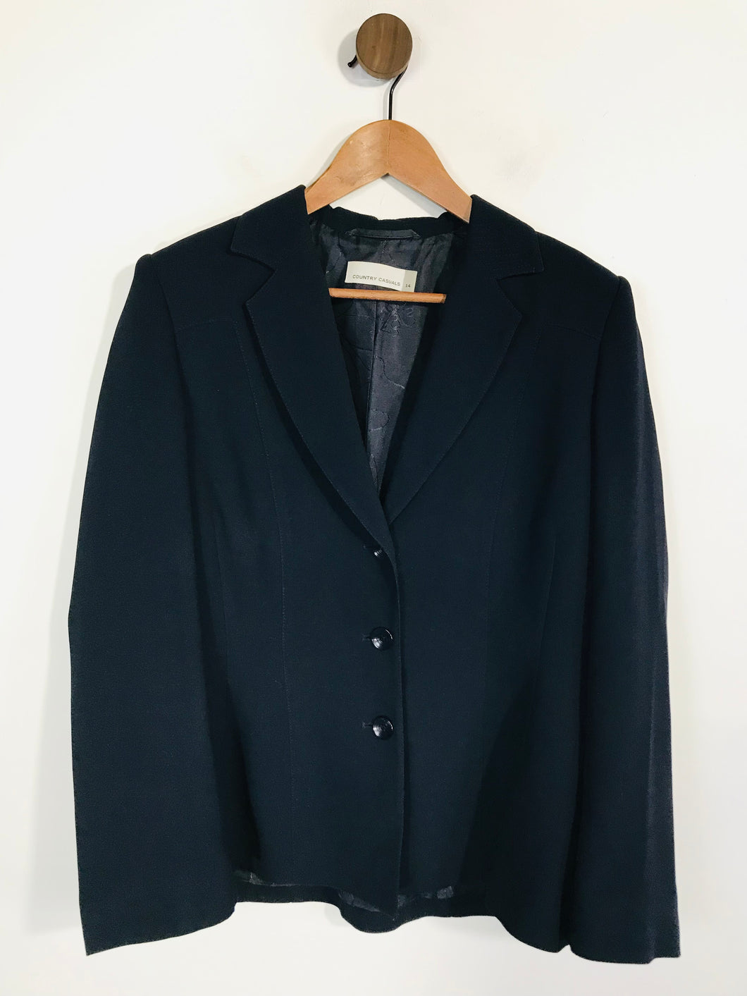 Country Casuals Women's Vintage Blazer Jacket | UK14 | Blue