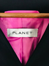 Load image into Gallery viewer, Planet Women&#39;s Zip-Up Blazer Jacket | UK16 | Black

