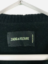 Load image into Gallery viewer, Zadig &amp; Voltaire Women’s Distressed Cashmere Jumper | S UK8 | Black
