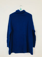 Load image into Gallery viewer, Replay Womens Oversized Roll Neck Knit Jumper | L | Blue
