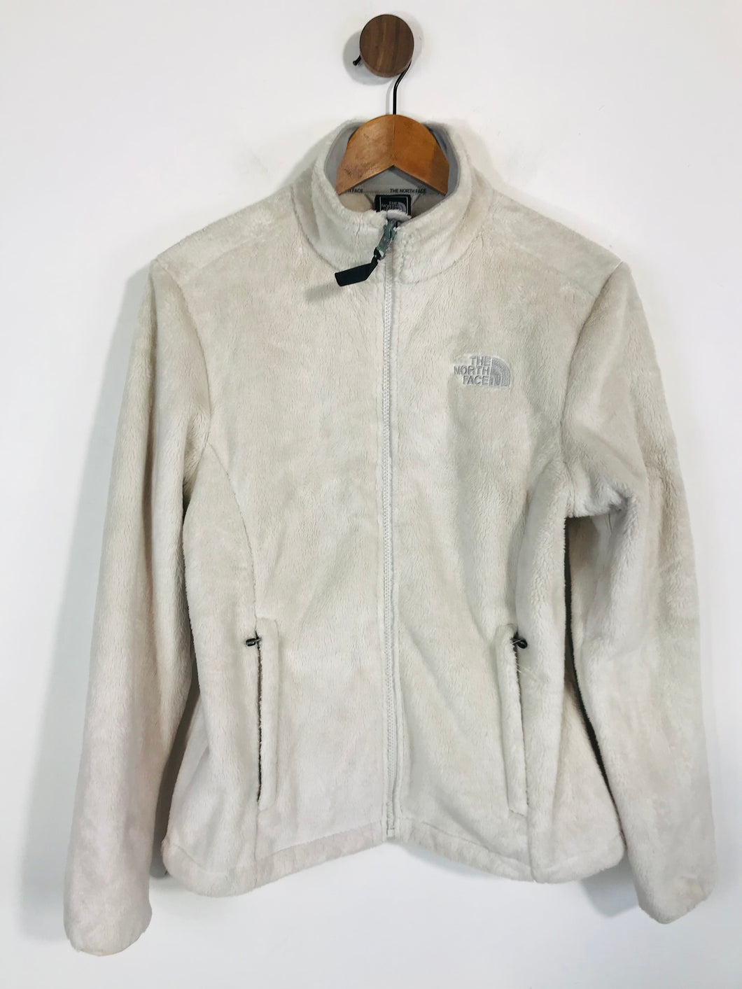 The North Face Women's Fleece Zip Overcoat Coat | M UK10-12 | White
