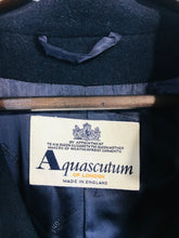 Load image into Gallery viewer, Aquascutum Women&#39;s Wool Angora Overcoat Coat | L UK14 | Blue
