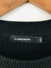 Load image into Gallery viewer, J.Lindeberg Men&#39;s Striped Rib Knit Jumper | S | Black
