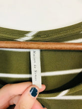 Load image into Gallery viewer, Maison de Nimes Women&#39;s Striped T-Shirt | UK14 | Green
