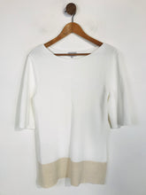 Load image into Gallery viewer, Jigsaw Women&#39;s Linen Knit T-Shirt | S UK8 | White
