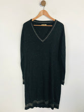 Load image into Gallery viewer, Biba Women&#39;s Knit Sparkly Sheath Dress | L UK14 | Black
