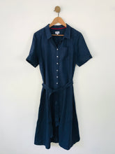 Load image into Gallery viewer, Brora Women&#39;s Linen Button-Up Shirt Midi Dress | UK14 | Blue
