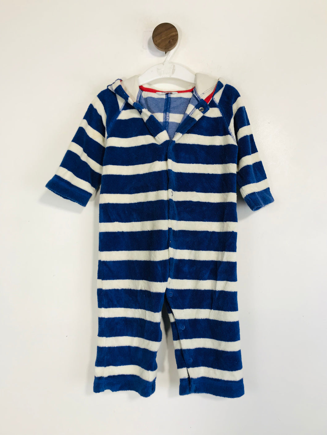 Baby Boden Kid's Hooded Playsuit | 8-12 Months | Blue