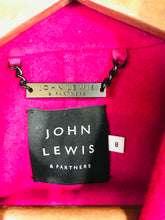 Load image into Gallery viewer, John Lewis Women&#39;s Wool Overcoat Coat | UK8 | Pink
