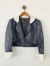 Load image into Gallery viewer, Gold Women&#39;s Bolero Blazer Jacket | UK14 | Grey
