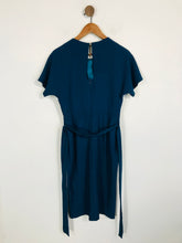 Load image into Gallery viewer, Oasis Women&#39;s Pleated Smart A-Line Dress NWT | UK10 | Blue
