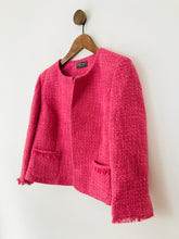 Load image into Gallery viewer, Minuet Women&#39;s Tweed Blazer Jacket | UK10 | Pink
